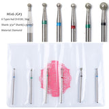 9 Types Milling Cutter For Manicure Diamond Nail Drill Bits Rotate Burr Electric Nail Drill Pedicure Remove Tool Accessory CHJG