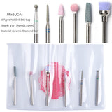 9 Types Milling Cutter For Manicure Diamond Nail Drill Bits Rotate Burr Electric Nail Drill Pedicure Remove Tool Accessory CHJG